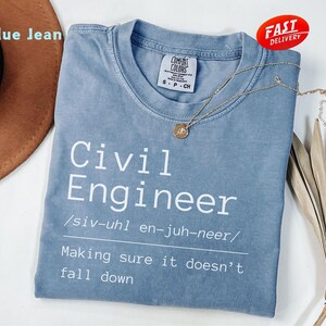 Comfort Colors® Rolig definition av civilingenjör T-shirt, ingenjörströja, skjorta för ingenjör, rolig kontorströja, gåva för ingenjörsstudent