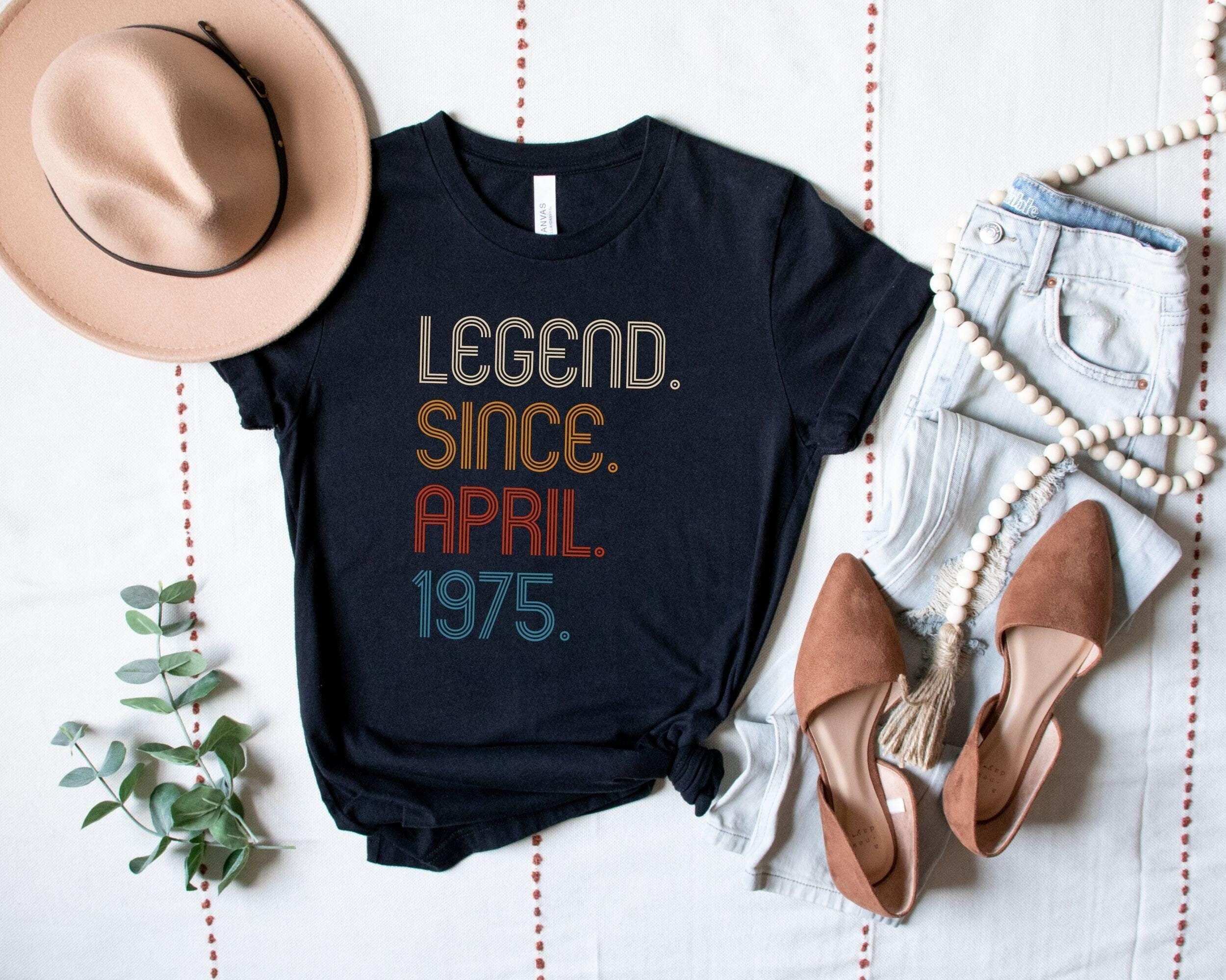 1975 Birthday T-Shirt For Women - 'Vintage Since 1975 Aged Perfection' Distressed Design, 50th Birthday Gift - View #10