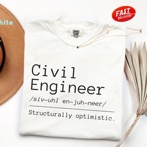 Funny Civil Engineer Definition T-shirt, Comfort Colors® Engineering Tee, Shirt for Engineer, Funny Office tshirt, Engineering Grad gift