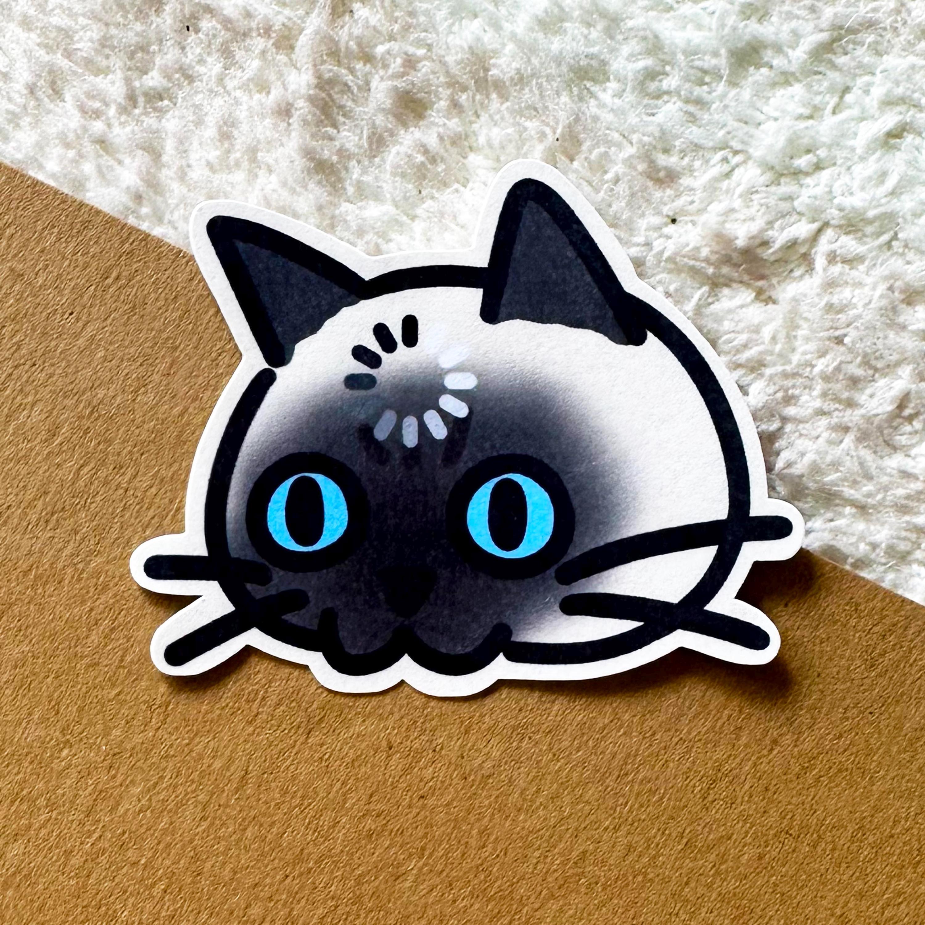 Silly Cat Sticker| Funny Cat Meme Stickers| Loading Cat Sticker Gift ...