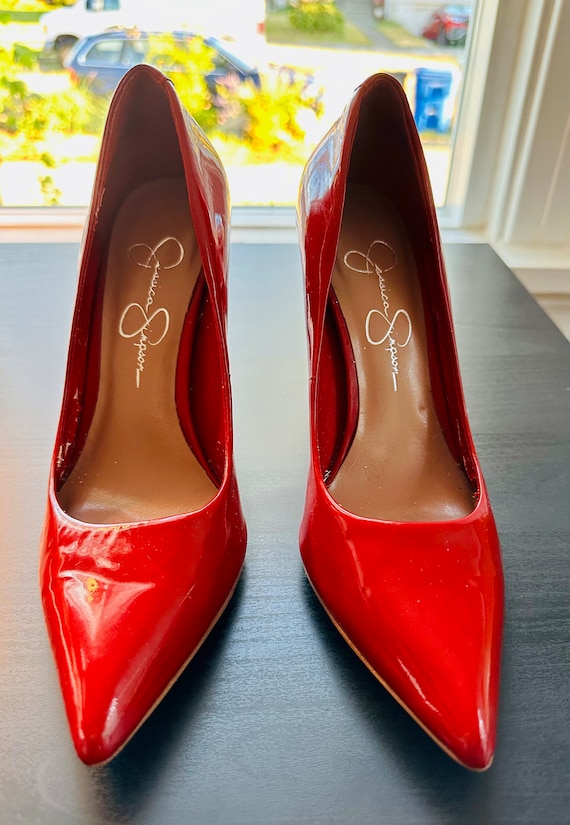 Red Jessica Simpson High Heels