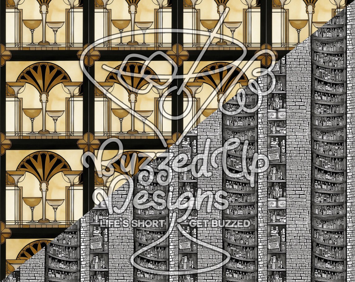 The Speakeasy Digital Printable Paper 12x12 Seamless - Etsy