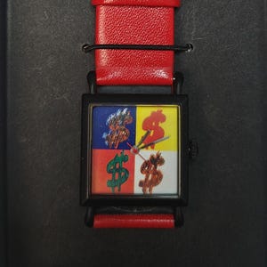 Vintage Andy Warhol Dollar Sign Watch – New Old Stock, 1995 Pop Art with Box
