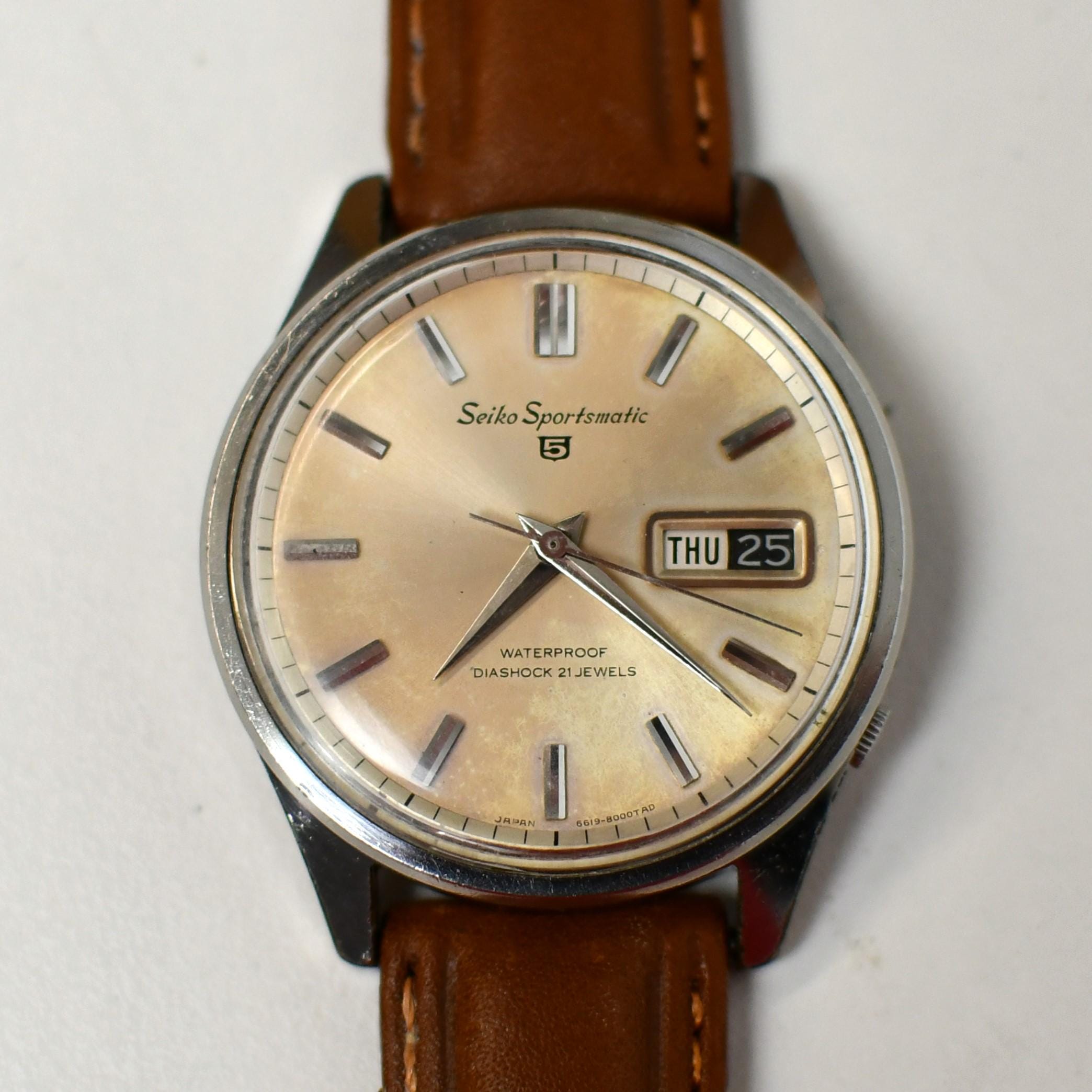 Vintage Seiko Sportsmatic 5 Automatic 6619-8000 (1965 Japan) - Etsy