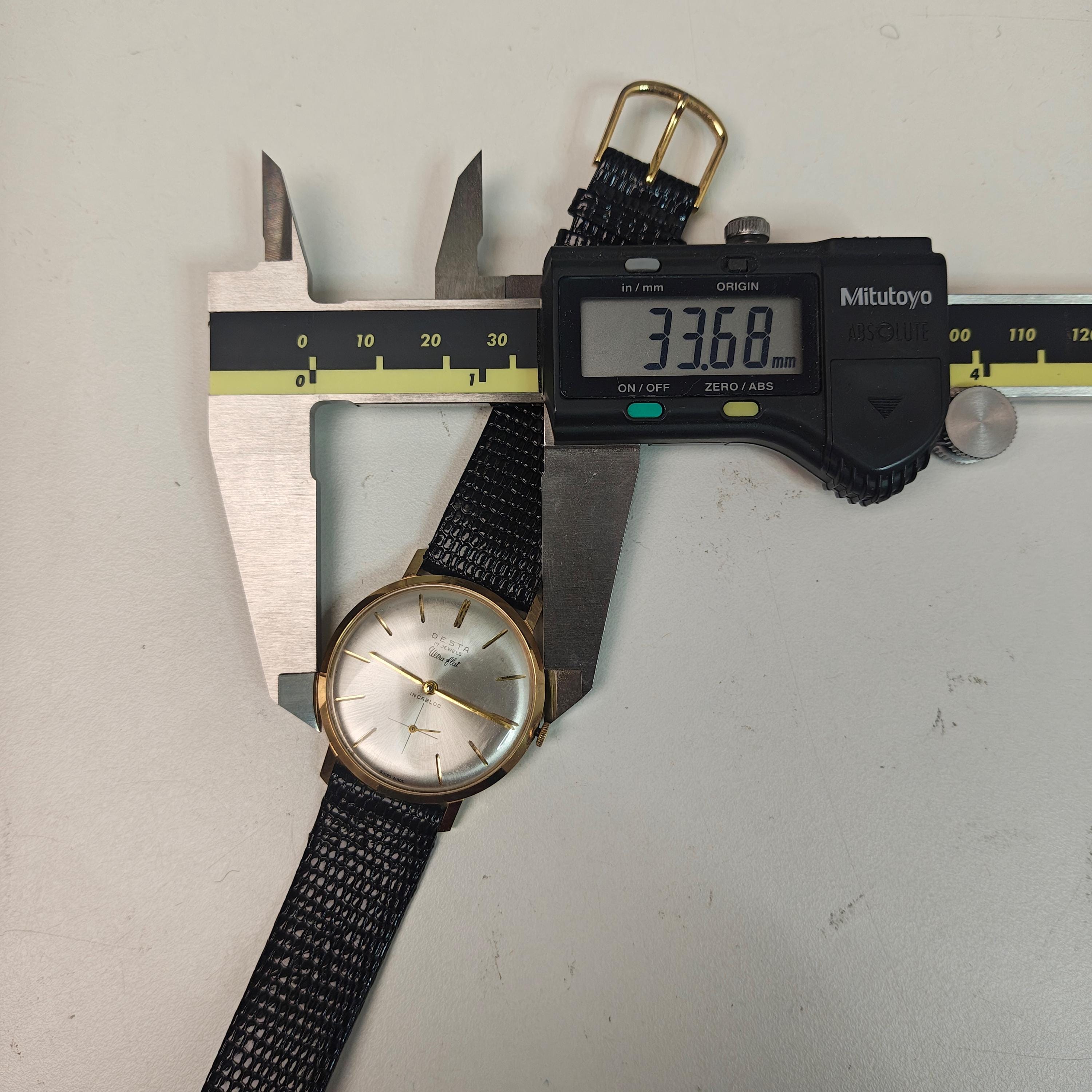 Vintage Desta Ultra-flat Swiss 7mm Automatic Watch, 17 Jewels