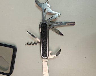 Rare Wenger Luxury Cigar Cutter Swiss Army Knife 10 Tools NOS w Box Delemont