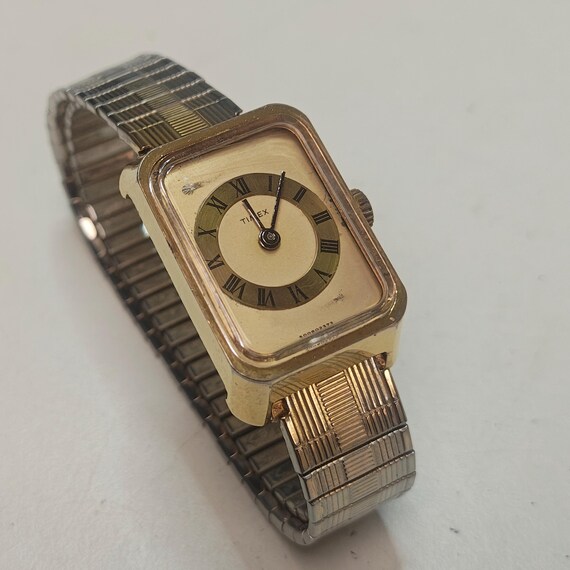 Vintage Timex Rectangular Quartz Watch Roman Nume… - image 10