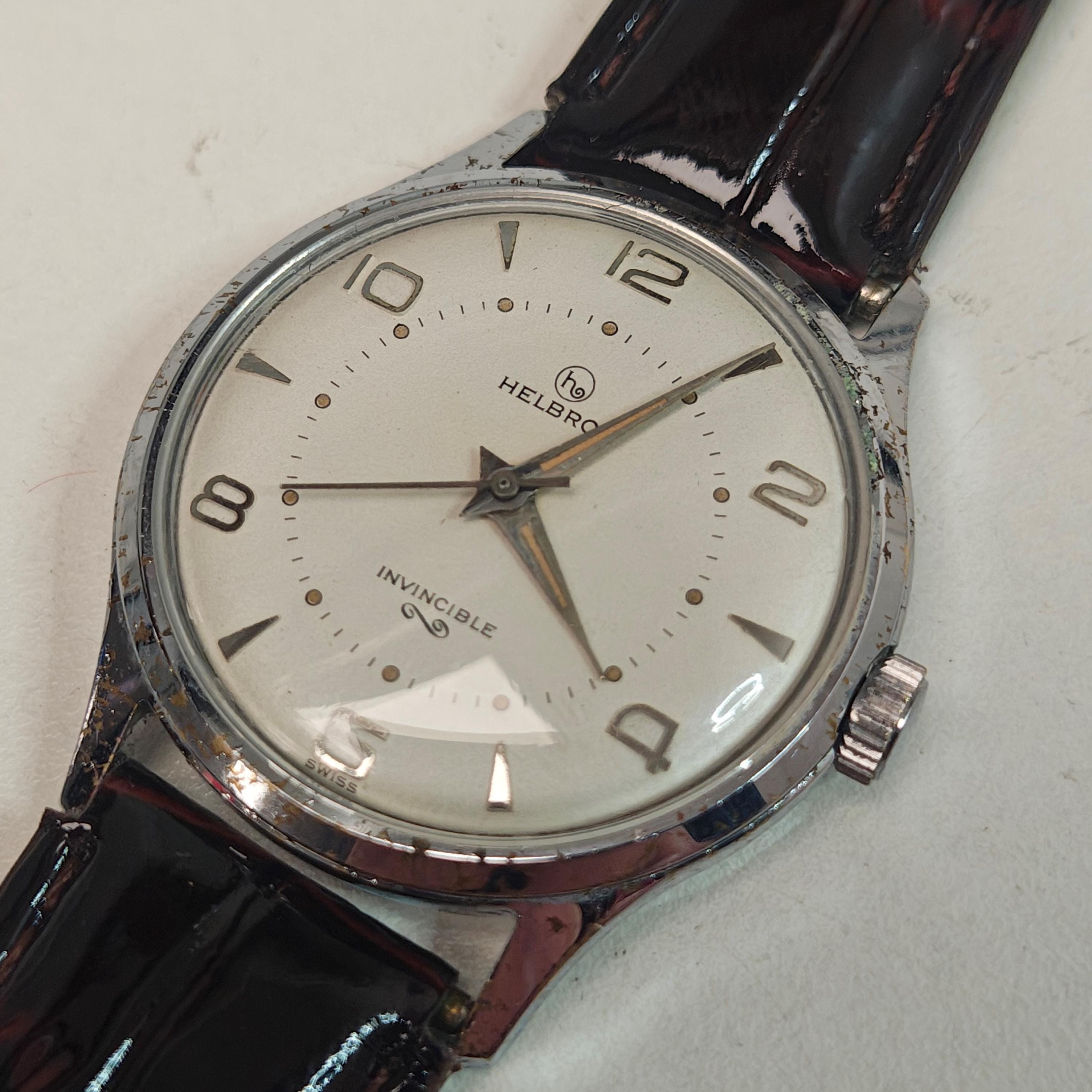 Vintage Helbros Invincible Swiss Mechanical Watch | 1950s Men's