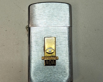 Zapalniczka benzynowa Vintage Park Industries AOA Member Fraternal | Wyprodukowano w USA | Bez paliwa, bez krzesiwa