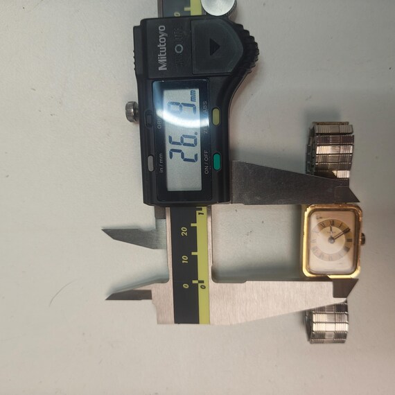 Vintage Timex Rectangular Quartz Watch Roman Nume… - image 14