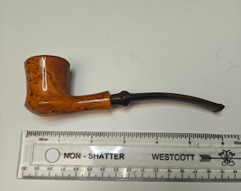 Vintage Hilson Fantasia 202 Pfeife - Hergestellt in Belgien - Meerschaum gesäumt - Ungerauchte Tabakpfeife