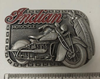 Vintage Indian Motorrad Biker Gürtelschnalle, lizenzierte Benson House Trading Australia, NOS