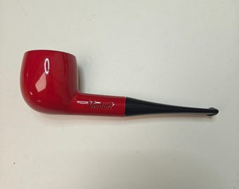 Vintage rote rote italienische Pfeife 14 cm Made in Italy