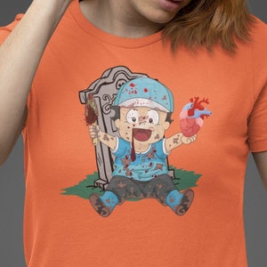 Cute Dark Retro Halloween Shirt is a gift for Horror fans and anyone that Loves Horror Movies, B Movies, and Out of the box Scares
