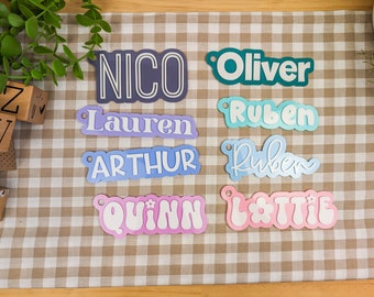 Acrylic Bag Tag for School | Personalised Bag Tag |