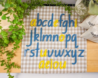 Magnetic Acrylic Alphabet Set | Australian State Fonts | Custom Colours |