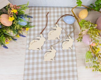 Easter Bunny Basket Tag | Rabbit Tag | Personalised Easter Bunny Basket Tag | Wooden Bunny Tag | First Easter | Easter Tag | Bunny Tag |