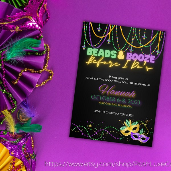 New Orleans Invite - Etsy