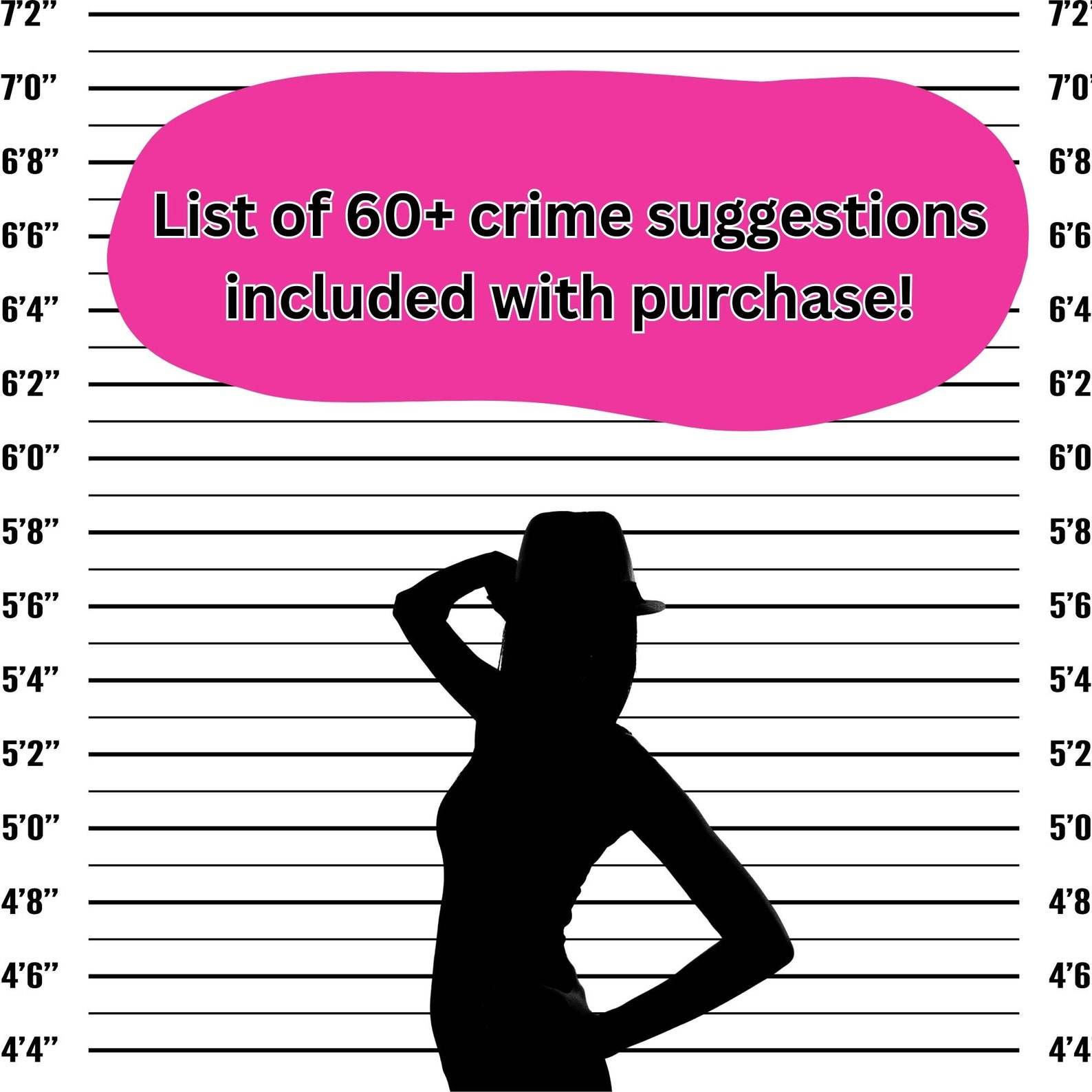 MUGSHOT Jail Signs Editable Printable - Il 1588xN.4917263408 K88s 