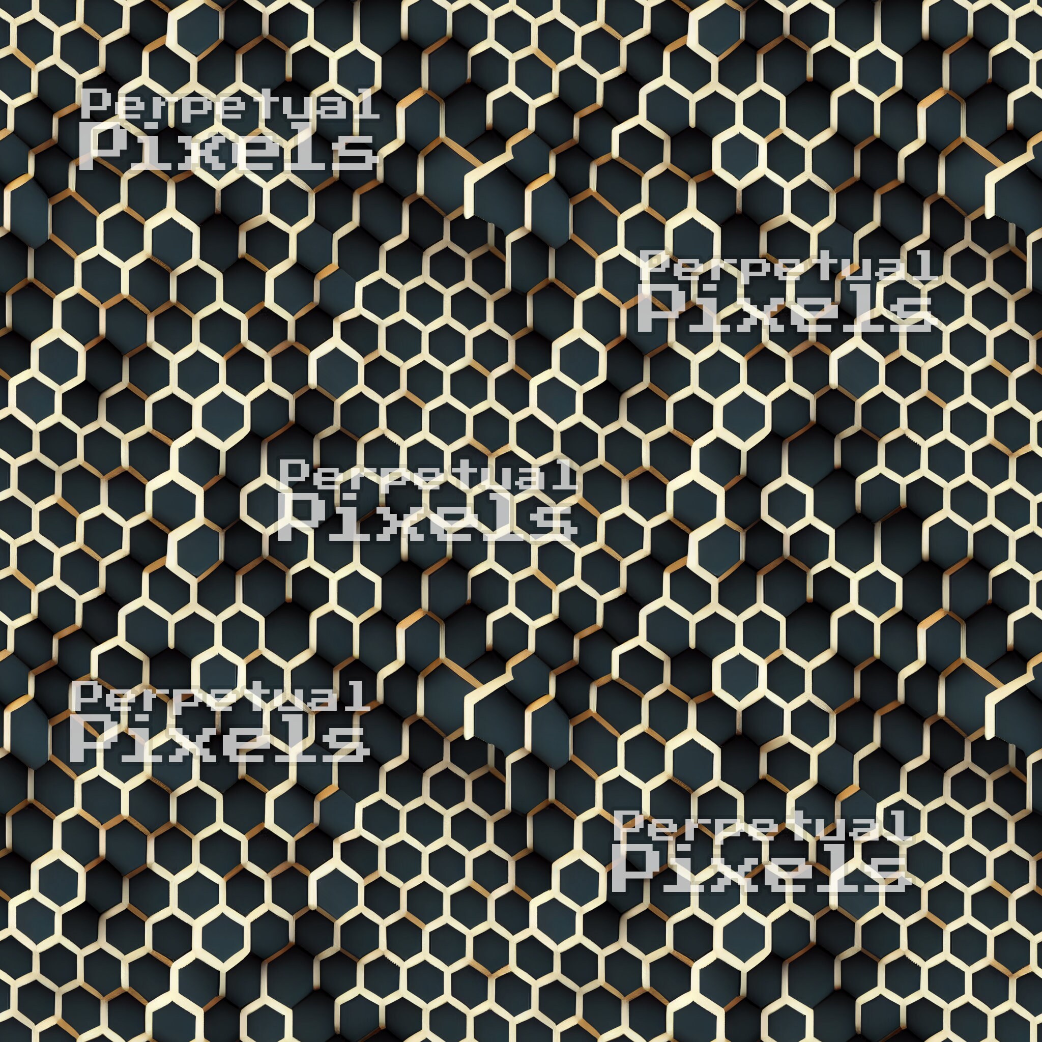 Hexagons Are the Bestagons 16 Seamless Repeating Hexagon Patterns, Digital Paper, Commercial Use