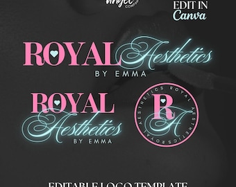 DIY Beauty Logo, Aesthetics, Beauty Branding, Small Business Logo, Lash Tech Logo, MUA, Nail Tech, Injector Logo, Instant Download