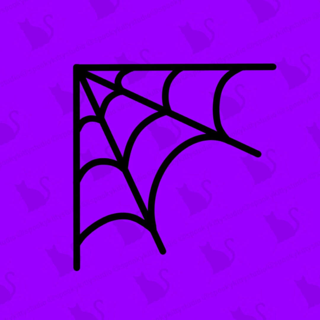 Corner Spiderweb Svg Spiderweb Svg Spider Web Svg Halloween - Etsy