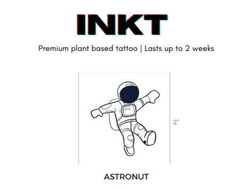 Astronut Tattoo 2 Week Tattoo Vegan Tattoo Semi Permanent Tattoo Festival Tattoo Temporary Tattoo Cute Tattoo Anime Tattoo Astro Tattoo