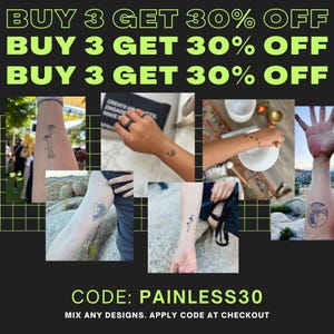 Om Tattoo Scared Geometry Plant Based Tattoo Semi permanent Tattoo Temporary Tattoo Spiritual Tattoo Festival Tattoo Vegan 2 Week Tattoo Art image 4