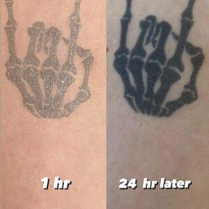 Honig Kamm Tattoo | Geometrisches Tattoo | Minimalistisches Tattoo | Semi permanent temporäres Tattoo | Bienenstock Tattoo | Abstraktes Tattoo Bild 4