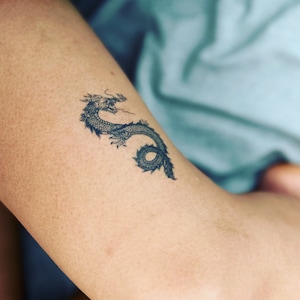 Dragon Tattoo 2 Week Tattoo Semi Permanent Tattoo Dragon Design Realistic Tattoo Festival Tattoo Body Art Design Animal Tattoo Vegan Tattoo