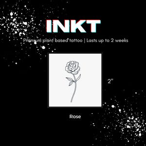 Rose Tattoo | 2 Week Temporary Tattoo | Flower Tattoo | Temporary Tattoo | Floral Tattoo