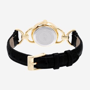 Women's Leather Watches Small Round, Minimal Wristwatch, Stylish Retro Timepiece image 5