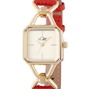 Lederuhren für Frauen, einfache Armbanduhren, Vintage Minimalist Uhren, einzigartige Designuhren, Vintage Style Accessoire, Hochzeitsgeschenk Bild 9