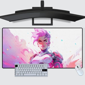 Overwatch Mousepads, Zarya, laptop desk mat, gift-for Gamers, Unique Anime Decor, gaming, High Resolution, Anime, OW