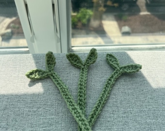 Crochet Sprout Bookmark | Handmade | Gift for Readers