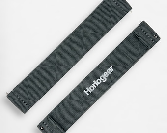 HorloFLEX (Asphalt Gray) Elastic Watch Strap Band for Omega X Swatch Speedmaster MoonSwatch Moonwatch