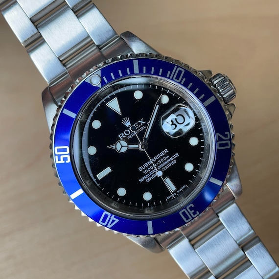 HORLOGEAR (blue) Aluminum Bezel Insert for Submariner 16610