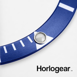 HORLOGEAR (Blue) Aluminum Bezel Insert for Submariner 16610 SAPPHIRE PEARL