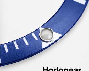 HORLOGEAR (Blue) Aluminum Bezel Insert for Submariner 16610 SAPPHIRE PEARL