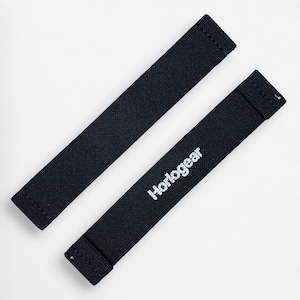 HorloFLEX (Obsidian Black) Elastischer Uhrenarmband Band für Omega X Swatch Speedmaster MoonSwatch Moonwatches