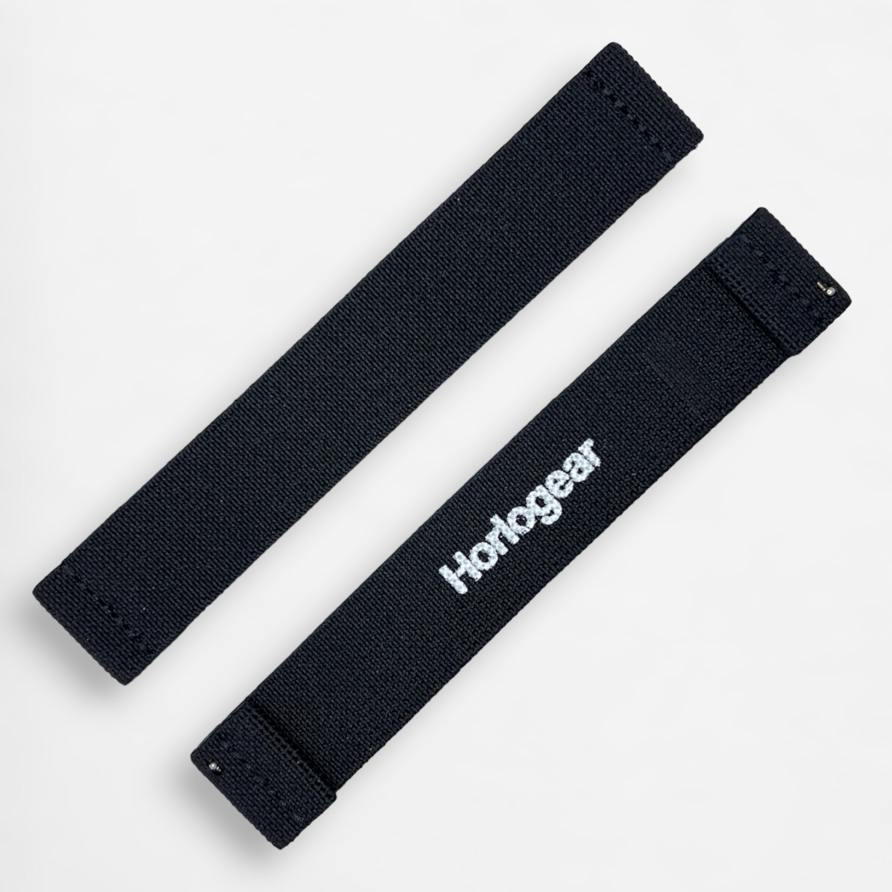 NASA Velcro Strap - Black Nylon & Black Velcro Watch Band