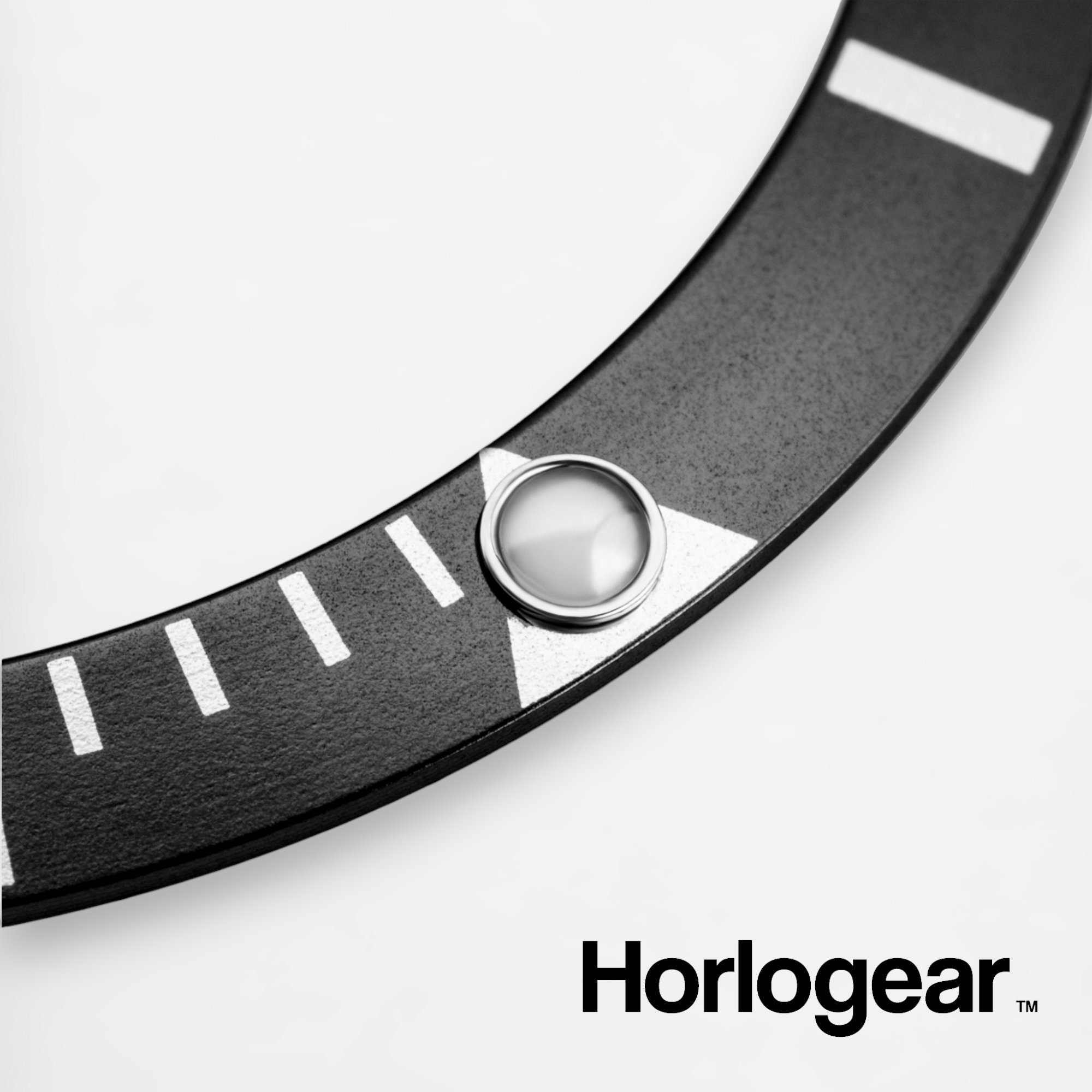 HORLOGEAR (black) Aluminum Bezel Insert for Submariner 16610 16800