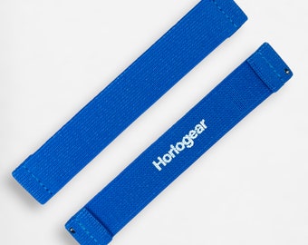 HorloFLEX (Vivid Blue) Elastic Watch Strap Band for Omega X Swatch Speedmaster MoonSwatch Moonwatch
