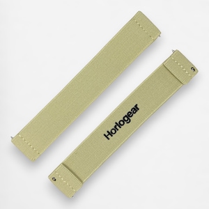 HorloFLEX (Tofu Cream) Elastic Watch Strap Band for Omega X Swatch Speedmaster MoonSwatch Moonwatch