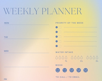 Spring Aura Weekly Planner