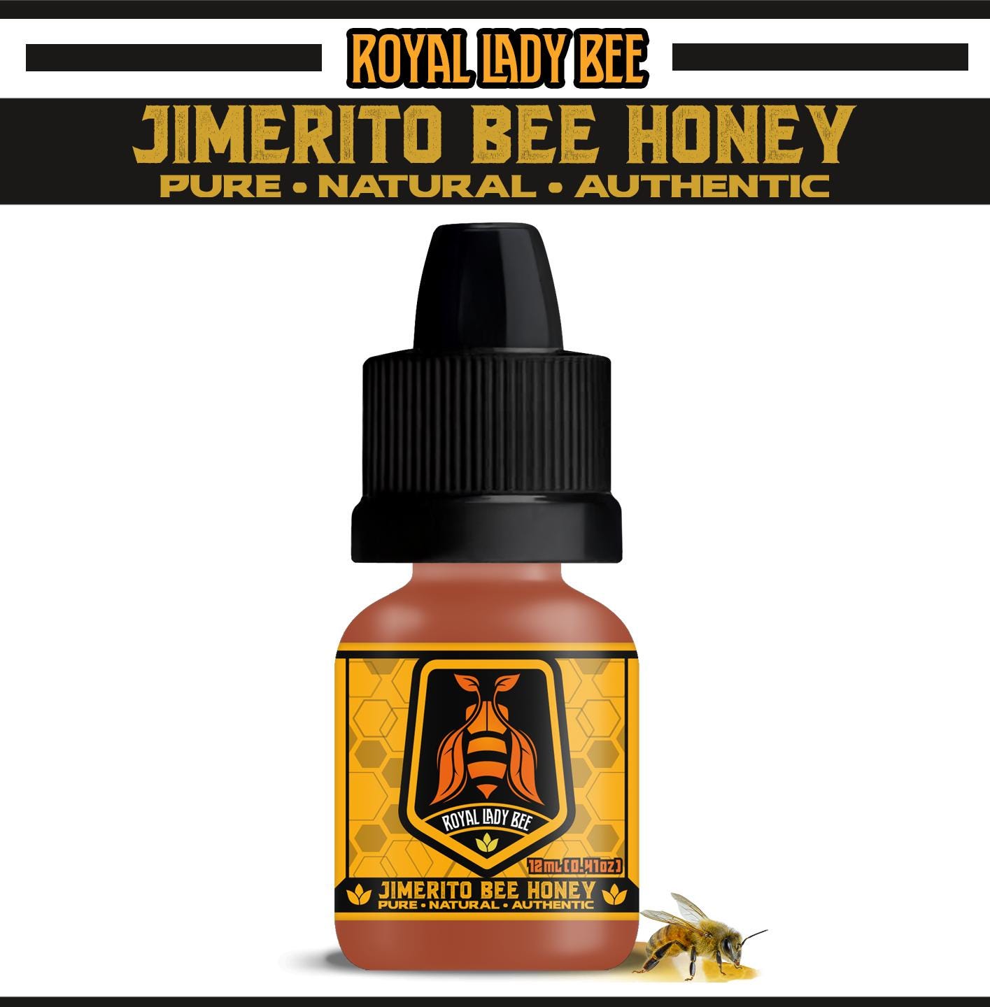 Jimerito Honey Drops, 12ml Pure Stingless Bee Honey From La Paz