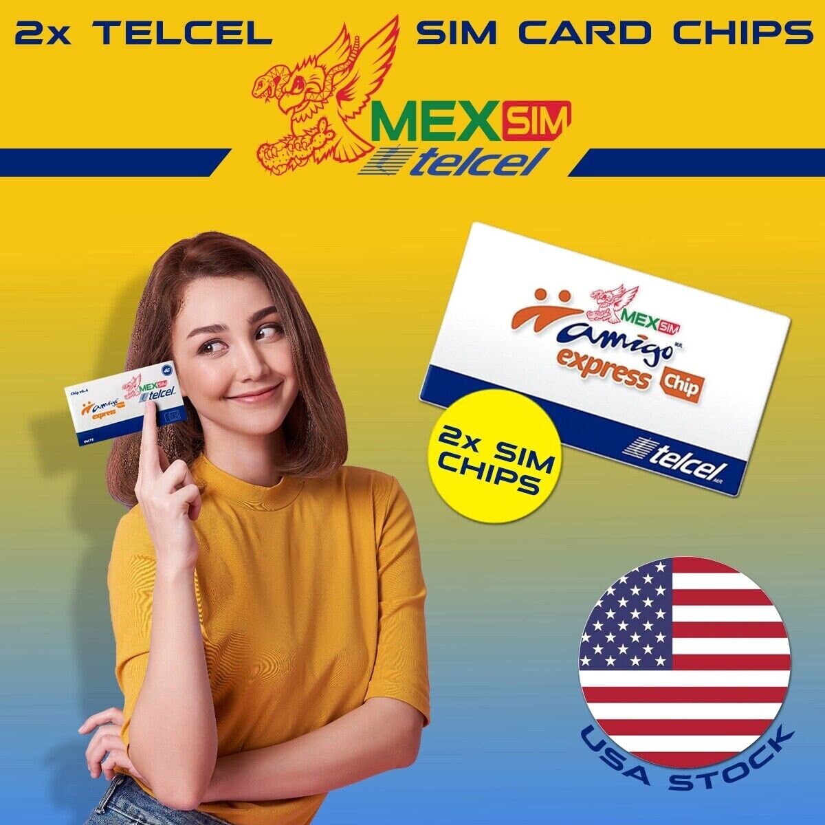 Telcel SIM Card Mexico SIM Chip Mexico Prepaid Sim Card Etsy