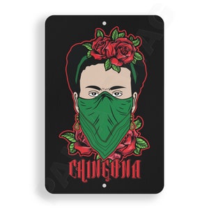 Chingona Chula | Aluminium Parking Sign | Wall Art Decor | Mother Mom Latina Women Mexican Pride