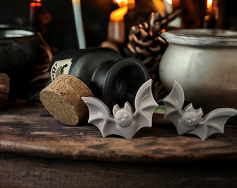 Vampire Bat Halloween Soap Set of 4, Halloween Decor and Hand Soap
