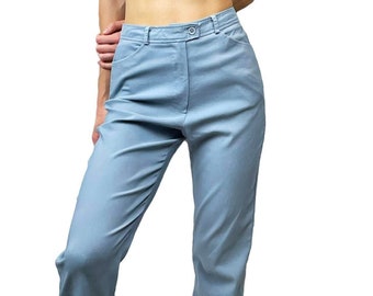 vintage high waisted blue trousers